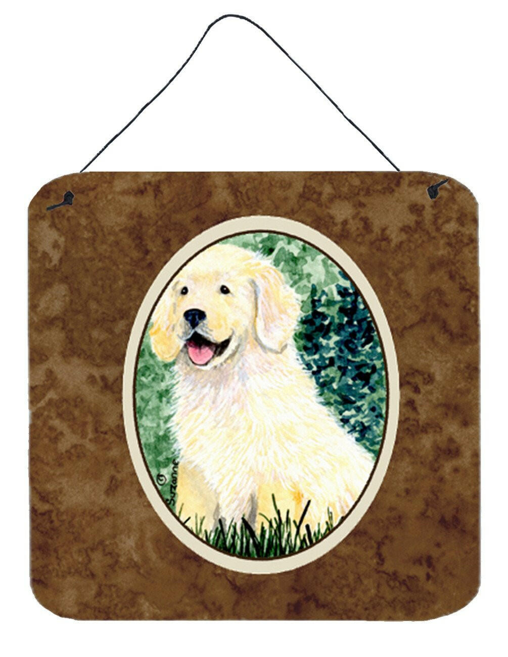 Golden Retriever Aluminium Metal Wall or Door Hanging Prints by Caroline&#39;s Treasures