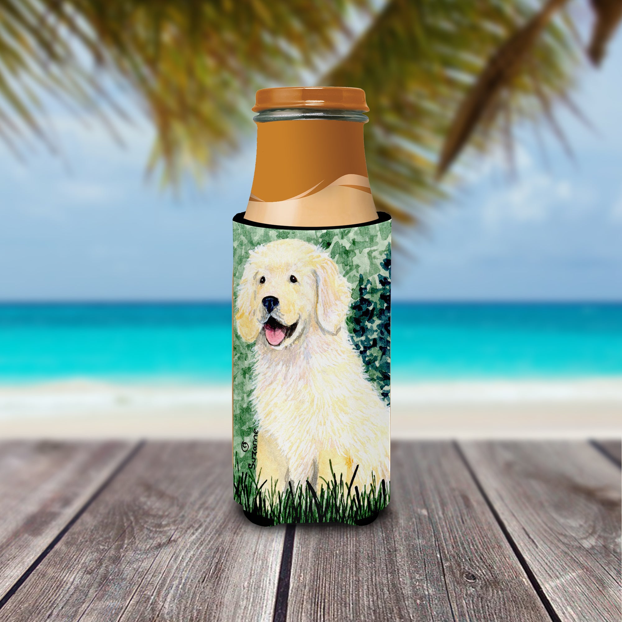 Golden Retriever Ultra Beverage Insulators for slim cans SS8739MUK.