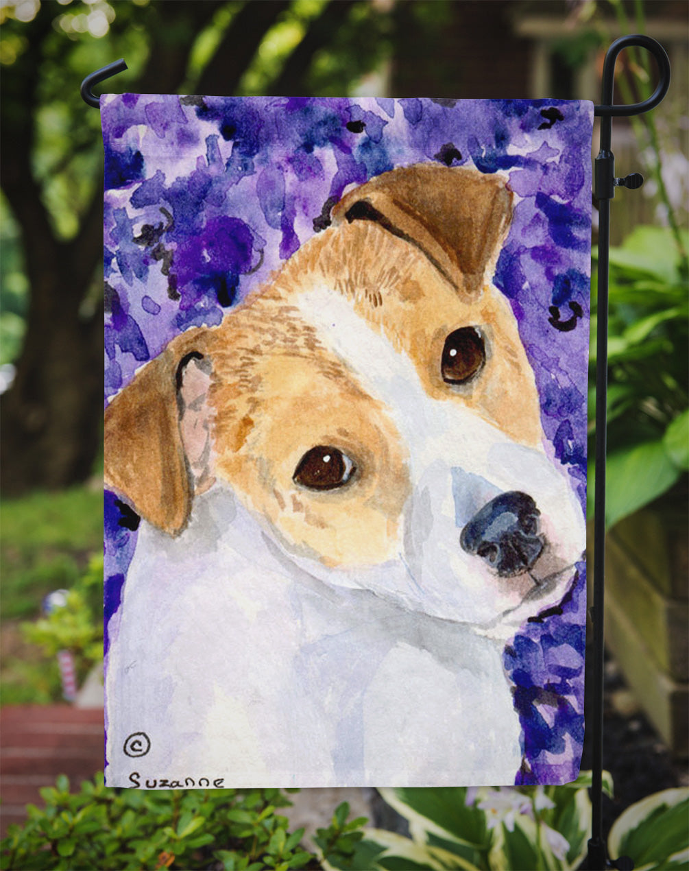 Jack Russell Terrier Flag Garden Size.