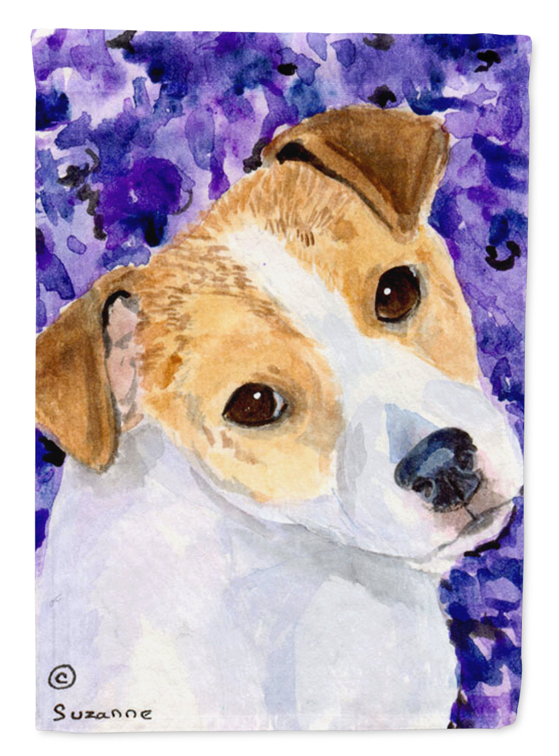 Jack Russell Terrier Flag Garden Size.