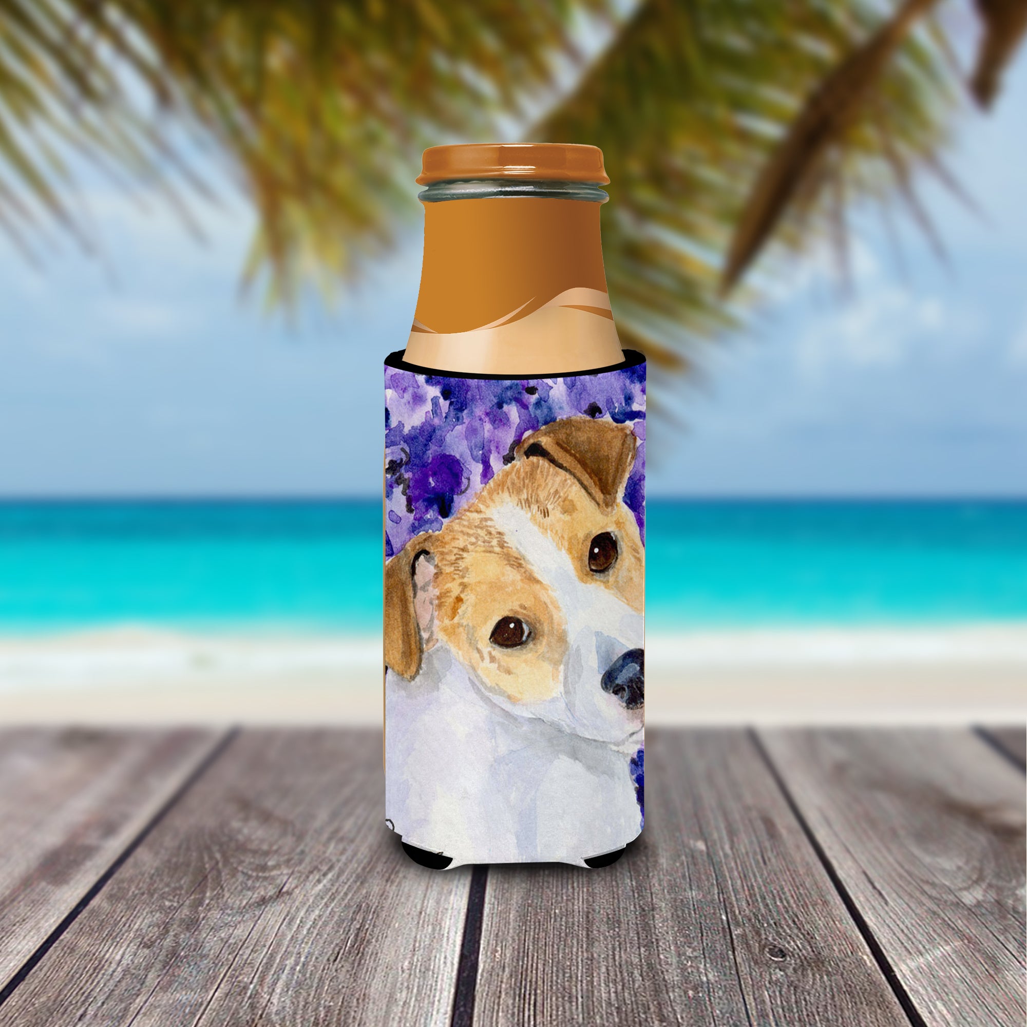 Jack Russell Terrier Ultra Beverage Insulators for slim cans SS8740MUK.