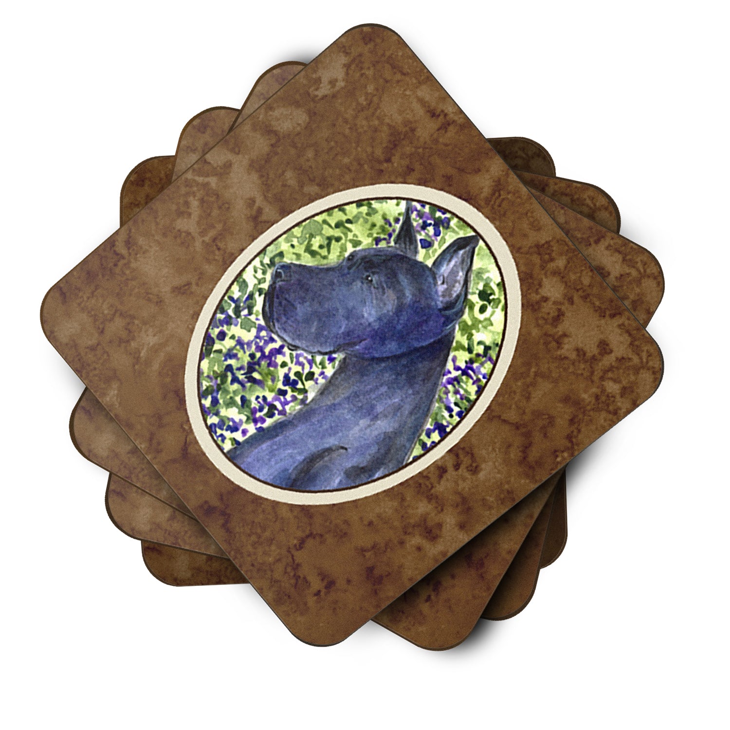 Set of 4 Great Dane Foam Coasters - the-store.com