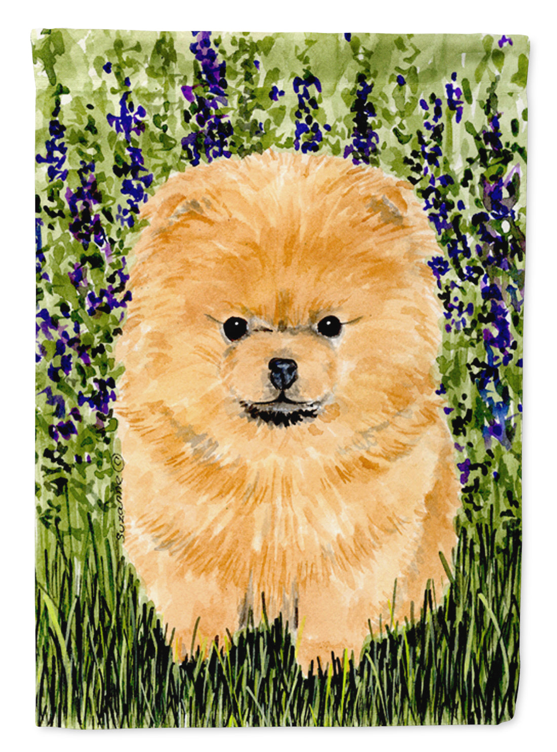 Pomeranian Flag Garden Size.