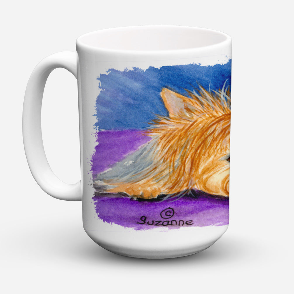 Yorkie Dishwasher Safe Microwavable Ceramic Coffee Mug 15 ounce SS8749CM15  the-store.com.