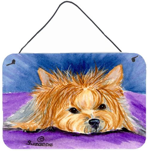 Yorkie Indoor Aluminium Metal Wall or Door Hanging Prints by Caroline&#39;s Treasures