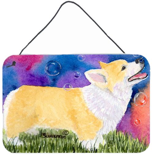 Corgi Indoor Aluminium Metal Wall or Door Hanging Prints by Caroline's Treasures