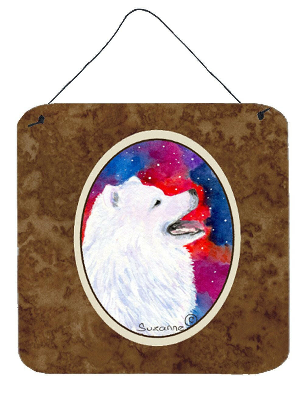 Samoyed Aluminium Metal Wall or Door Hanging Prints by Caroline's Treasures