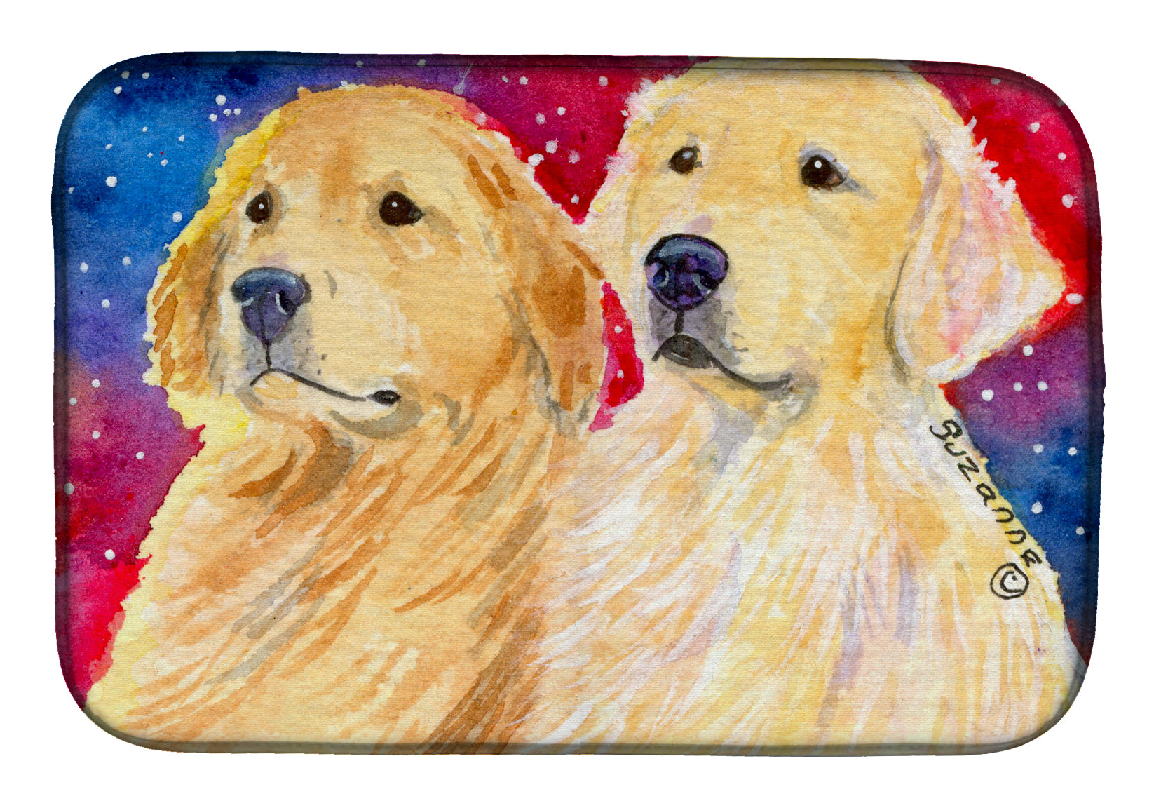 Golden Retriever Dish Drying Mat SS8754DDM  the-store.com.