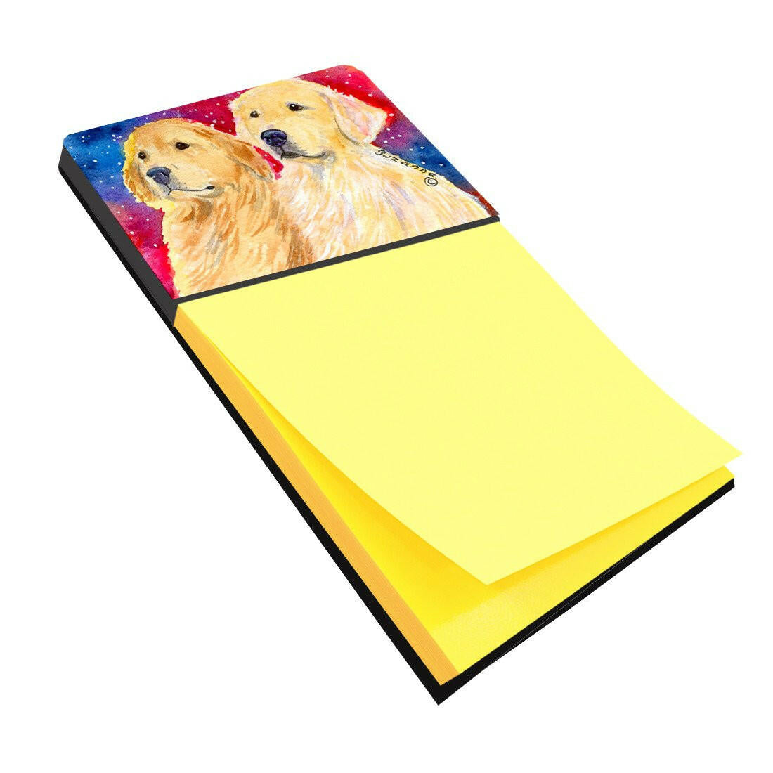 Golden Retriever Refiillable Sticky Note Holder or Postit Note Dispenser SS8754SN by Caroline's Treasures