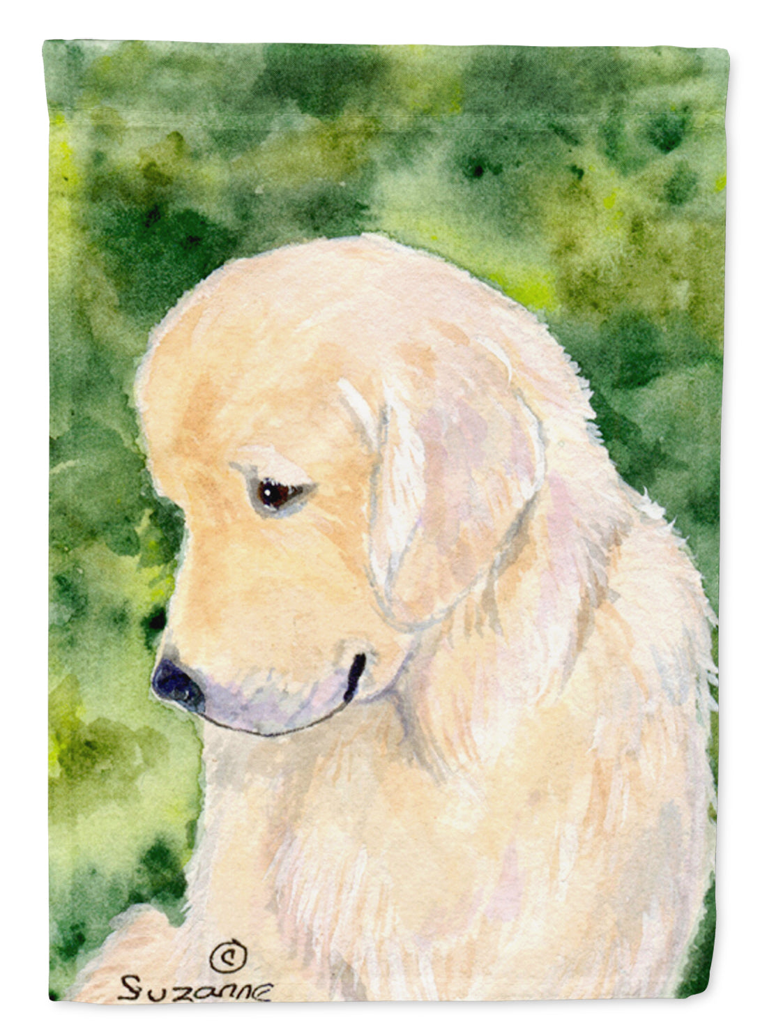 Golden Retriever Flag Canvas House Size  the-store.com.