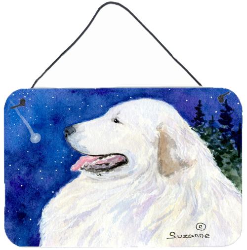 Great Pyrenees Indoor Aluminium Metal Wall or Door Hanging Prints by Caroline's Treasures