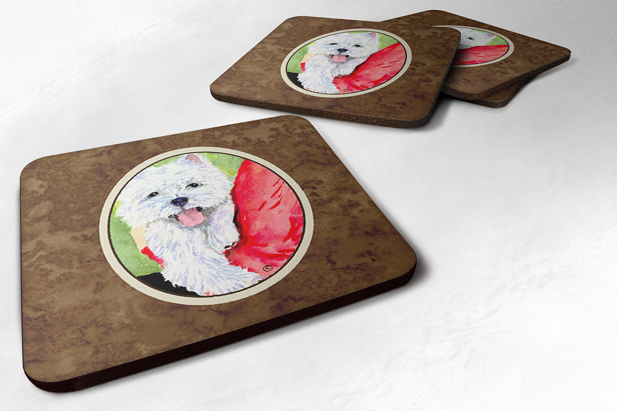 Set of 4 Westie Foam Coasters - the-store.com