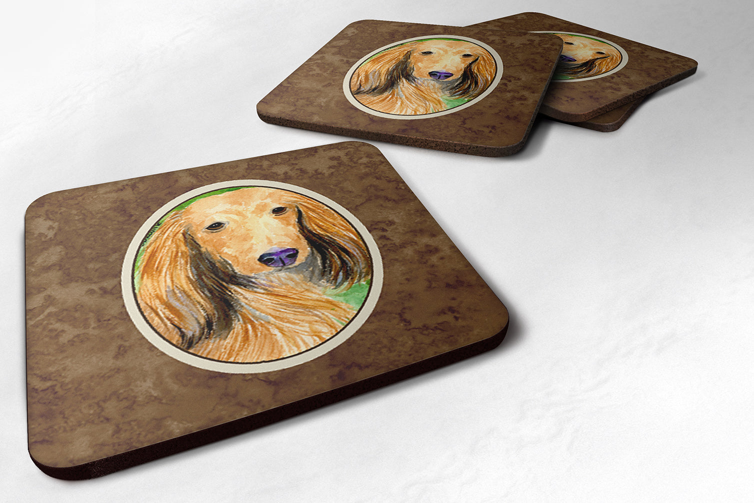 Set of 4 Dachshund Foam Coasters - the-store.com