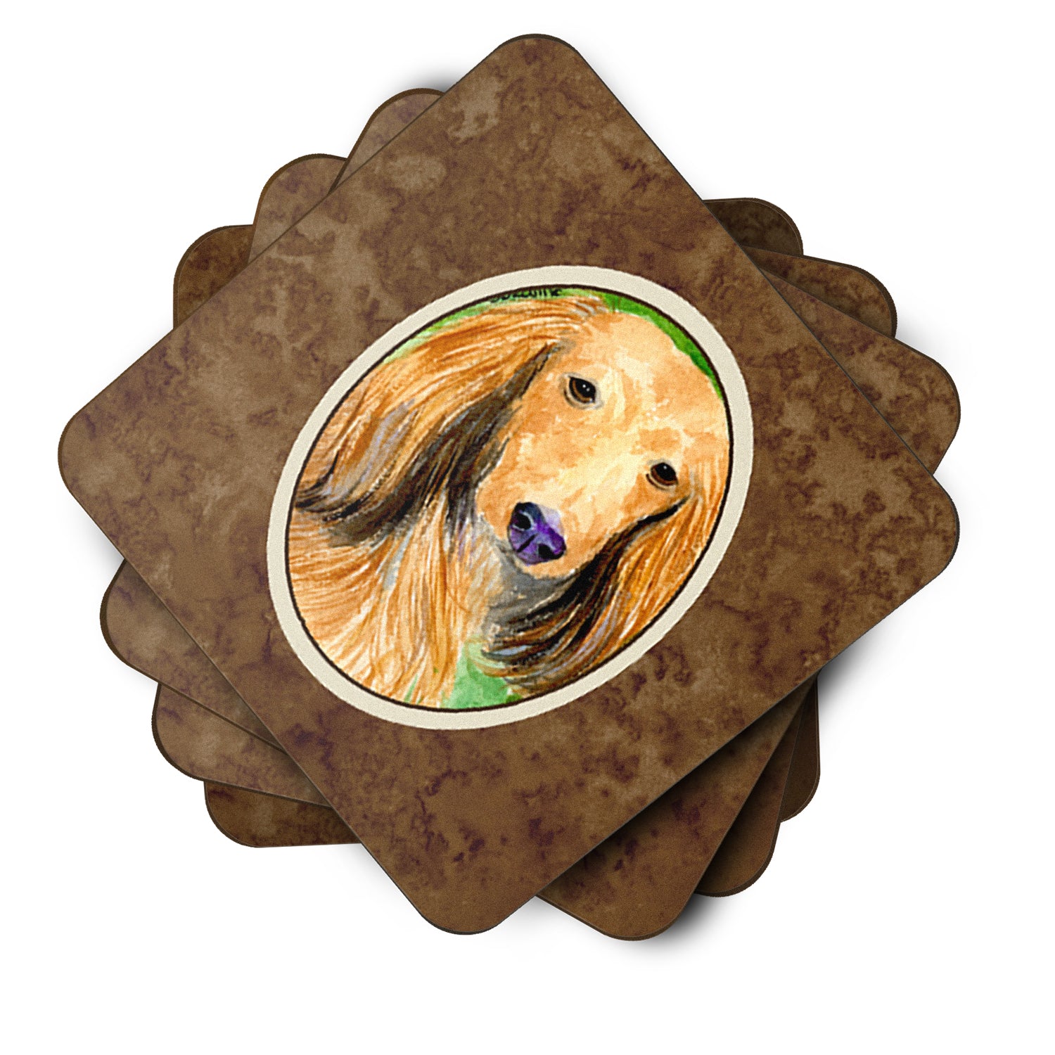 Set of 4 Dachshund Foam Coasters - the-store.com