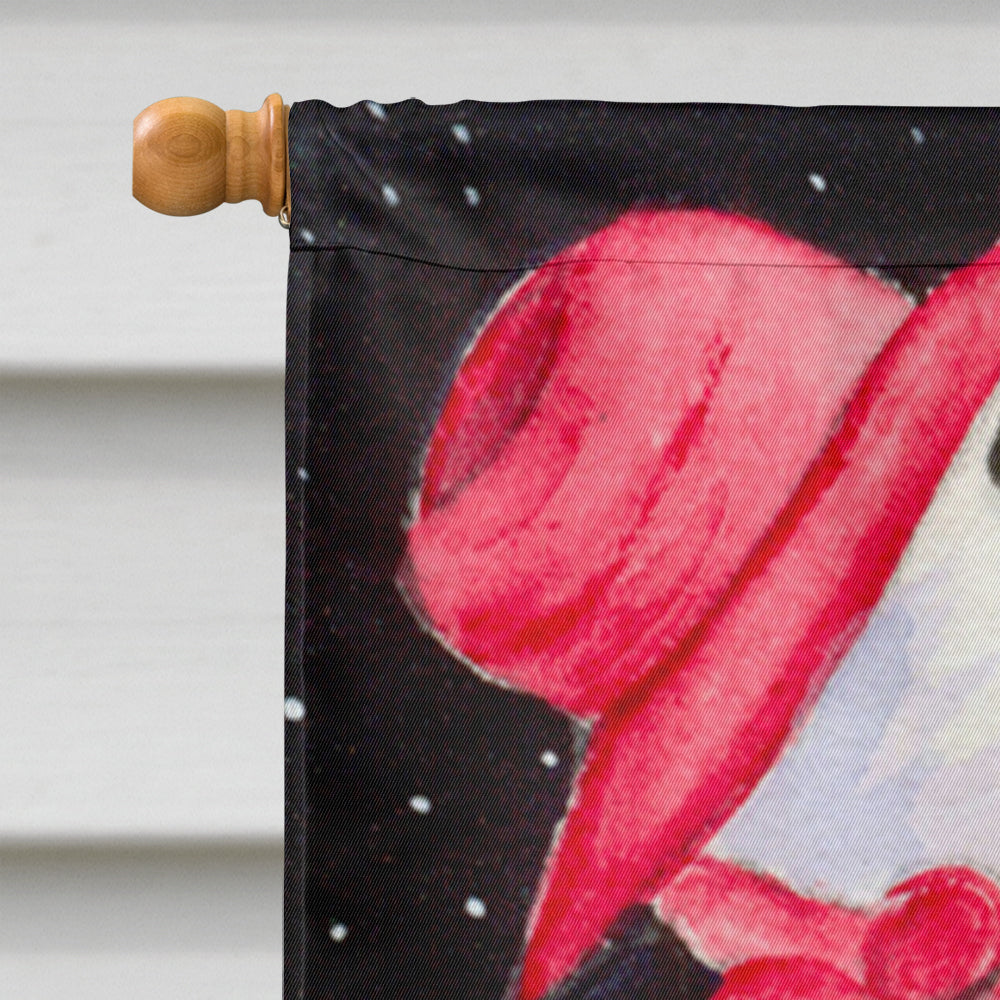 Snowman with Papillon Flag Canvas House Size  the-store.com.