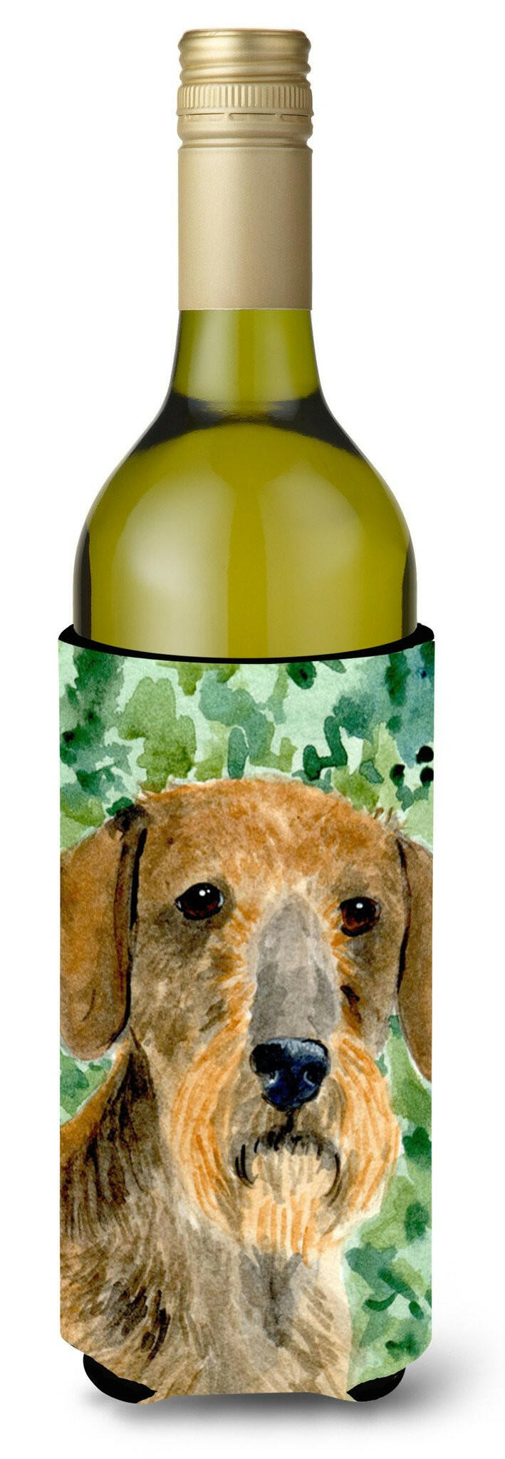 Dachshund Wine Bottle Beverage Insulator Beverage Insulator Hugger SS8806LITERK by Caroline&#39;s Treasures