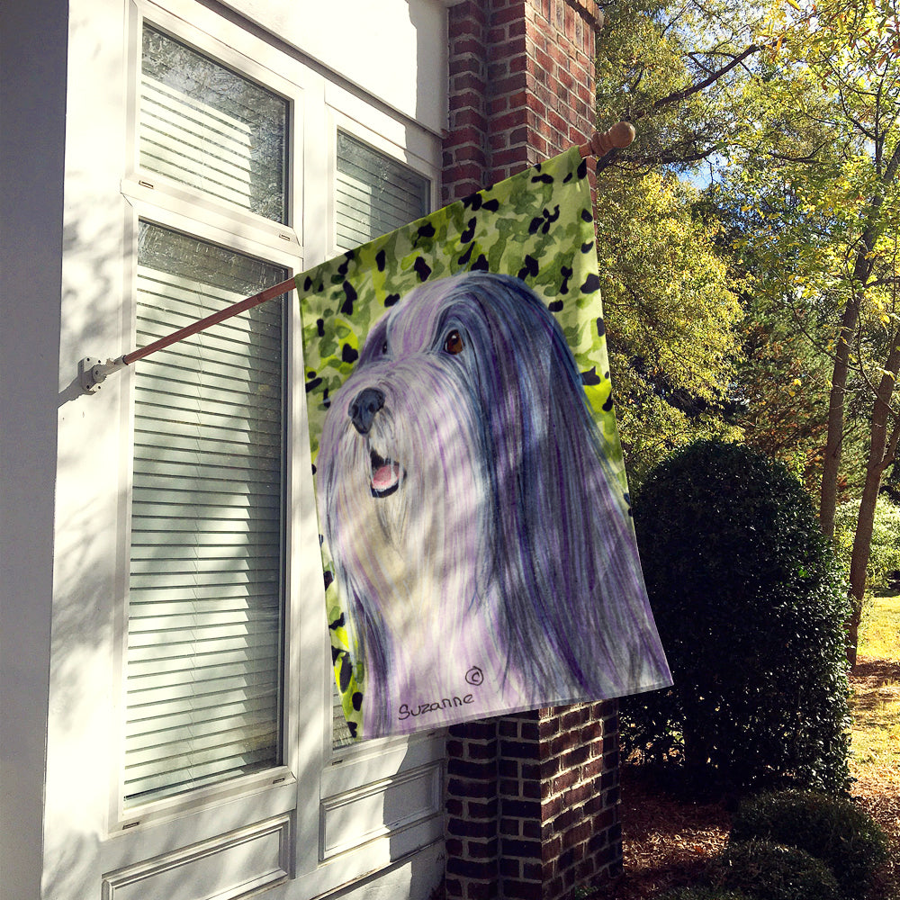 Bearded Collie Flag Canvas House Size  the-store.com.