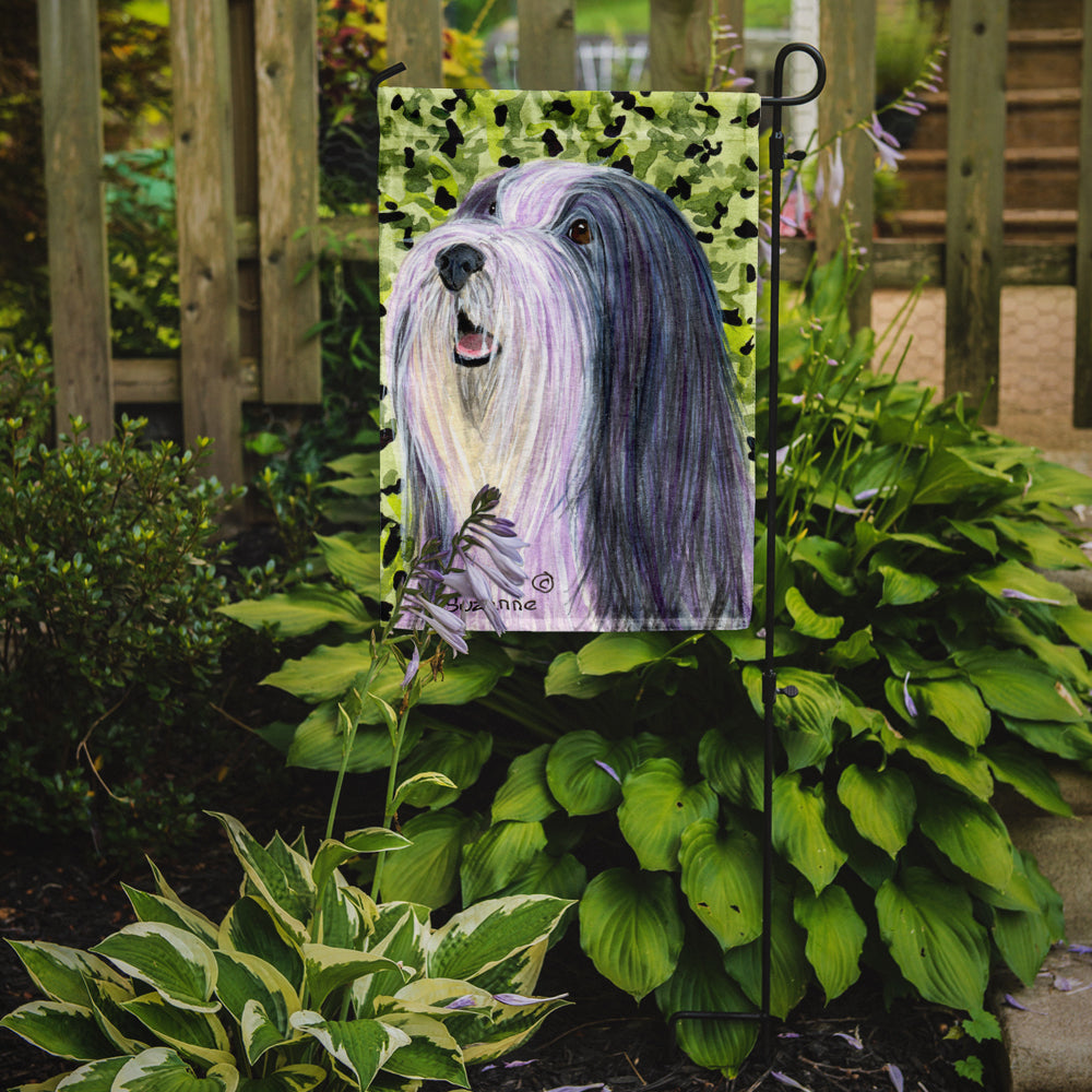 Bearded Collie Flag Garden Size.