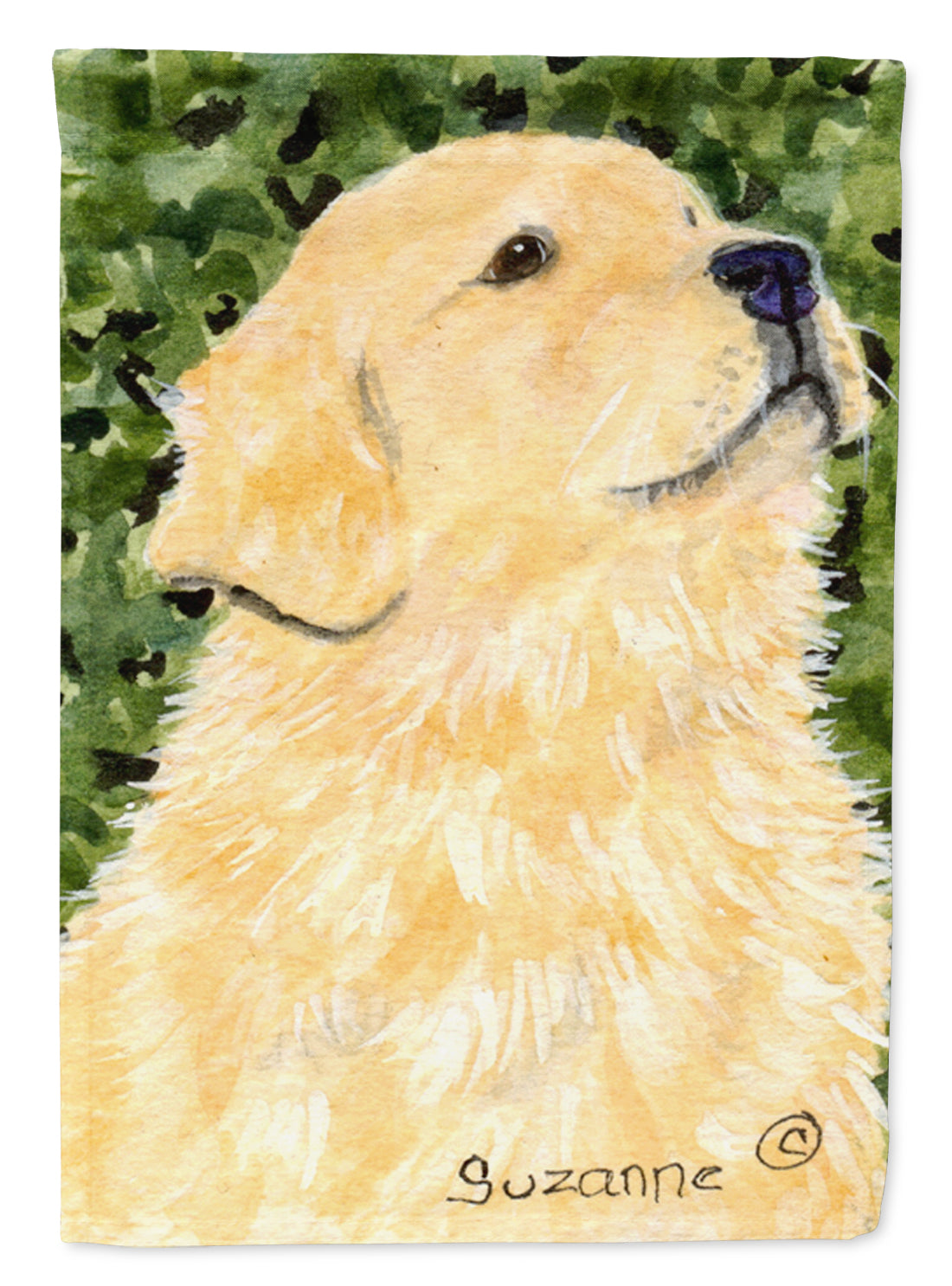 Golden Retriever Flag Canvas House Size  the-store.com.