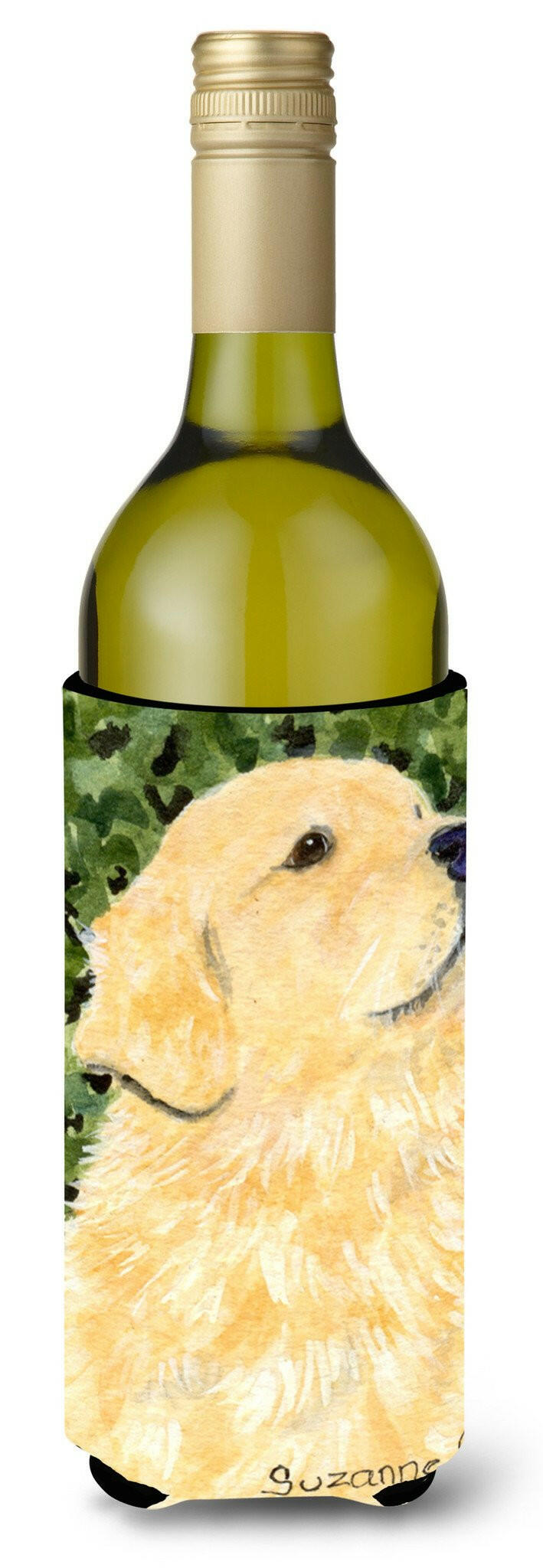 Golden Retriever Wine Bottle Beverage Insulator Beverage Insulator Hugger SS8810LITERK by Caroline's Treasures