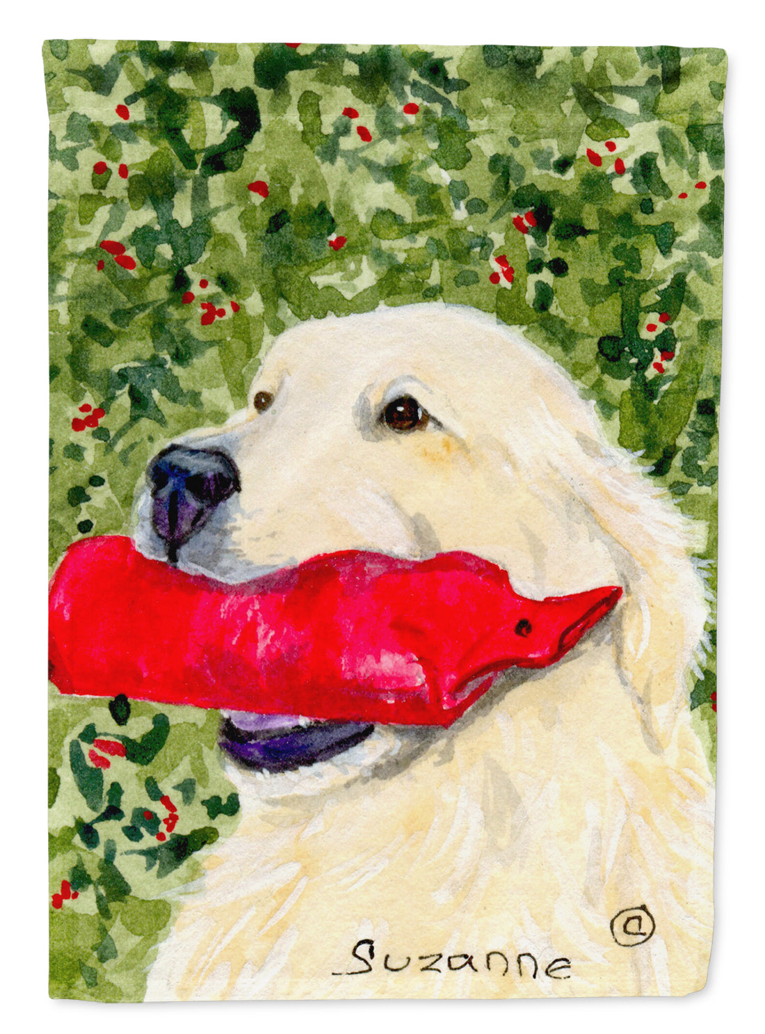 Golden Retriever Flag Canvas House Size  the-store.com.