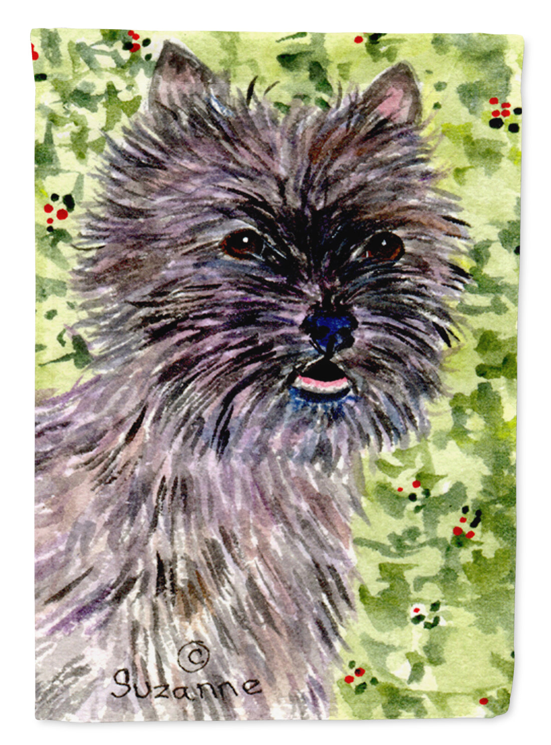 Cairn Terrier Flag Canvas House Size  the-store.com.