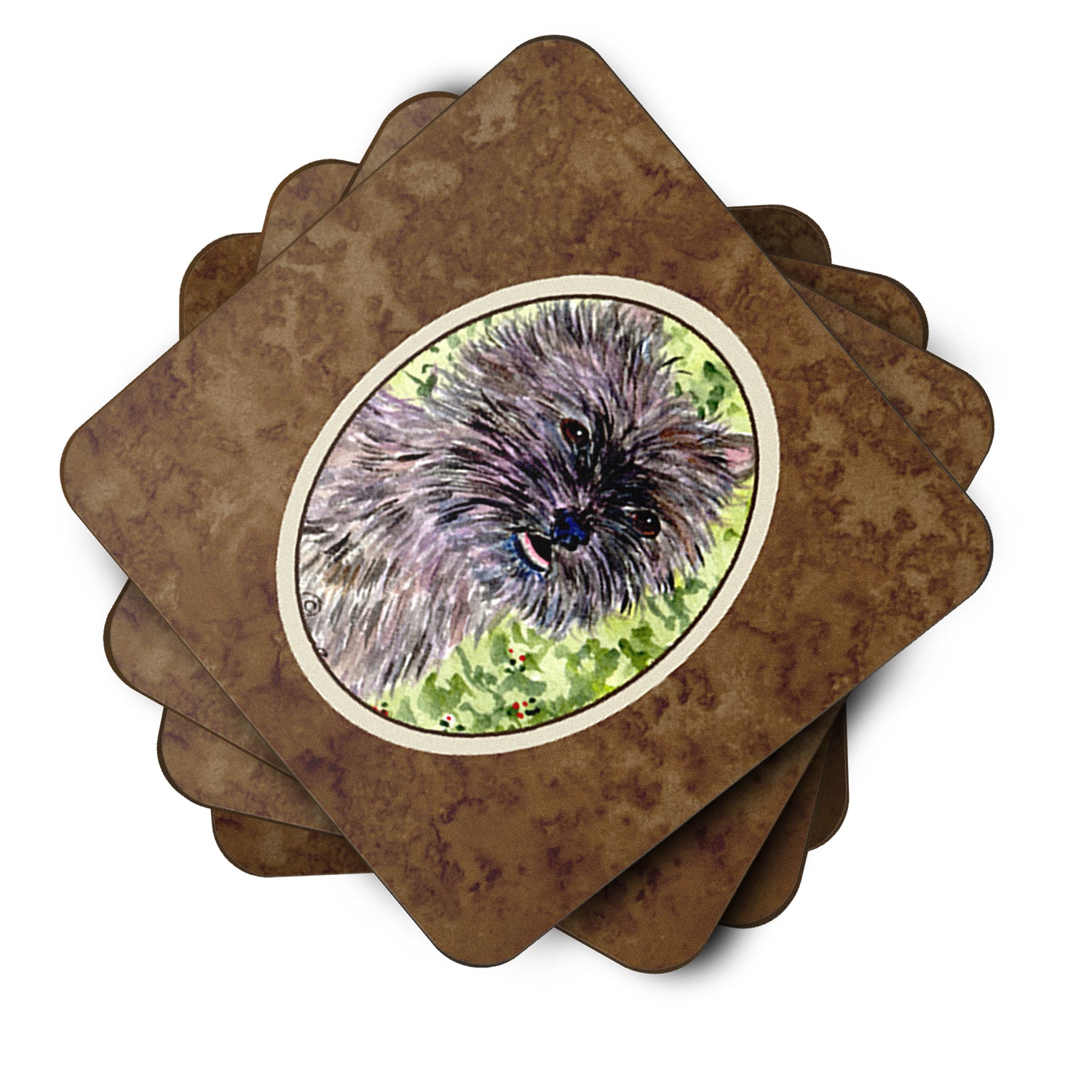 Set of 4 Cairn Terrier Foam Coasters - the-store.com