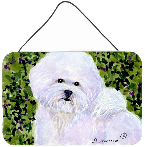 Bichon Frise Indoor Aluminium Metal Wall or Door Hanging Prints by Caroline's Treasures