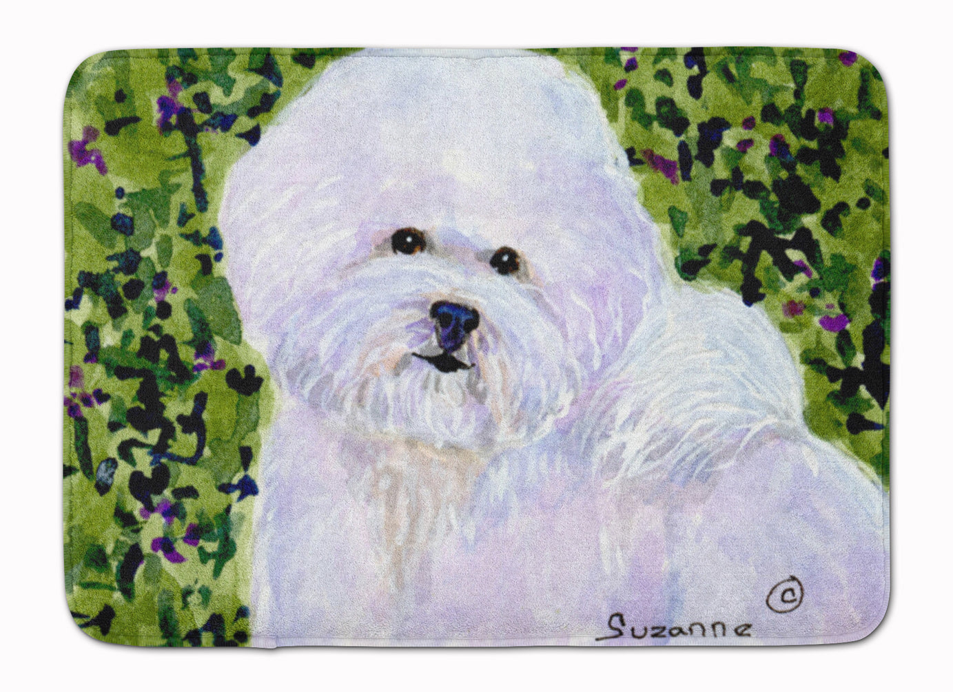 Bichon Frise Machine Washable Memory Foam Mat SS8817RUG - the-store.com