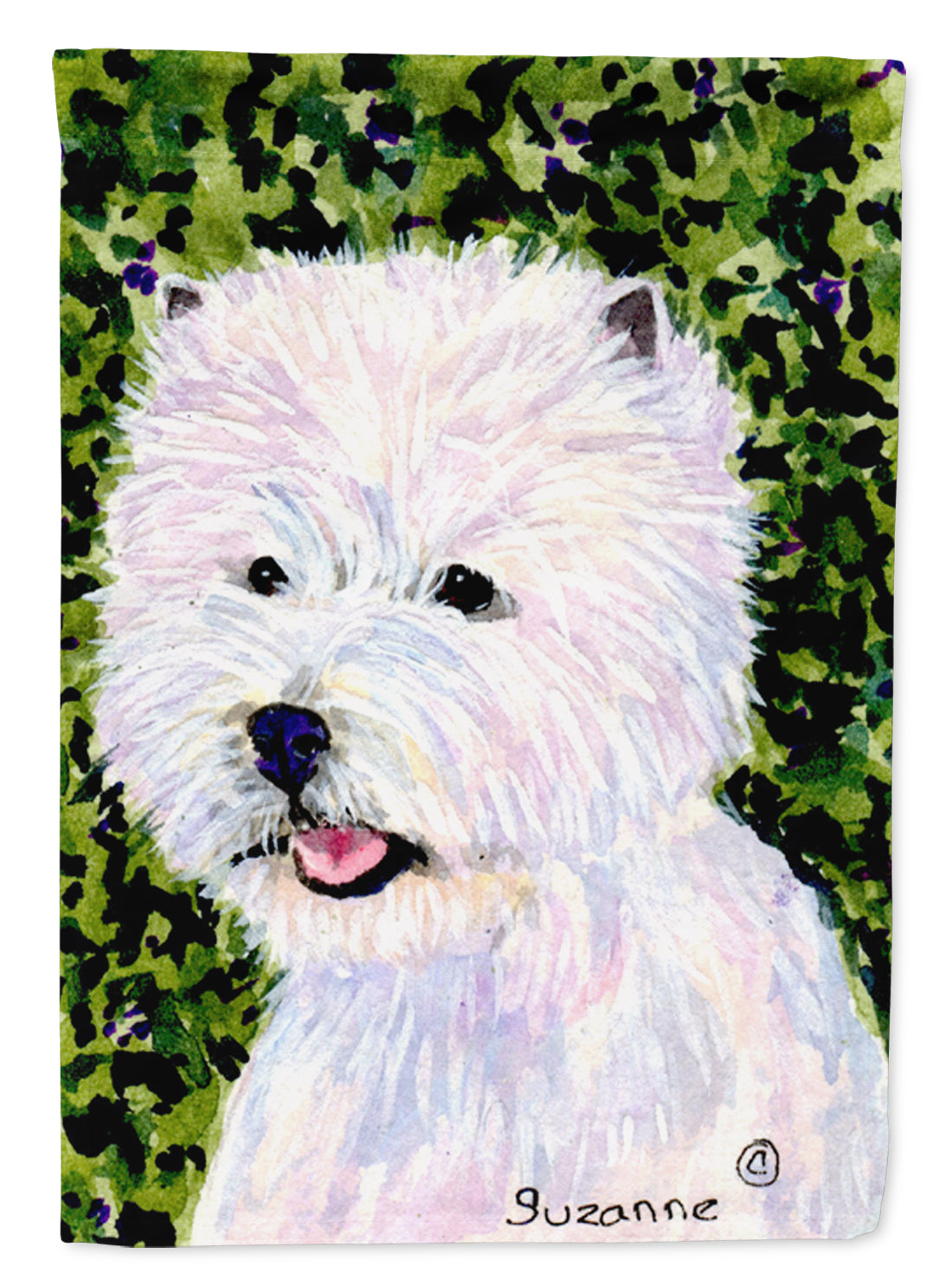 Westie Flag Canvas House Size  the-store.com.