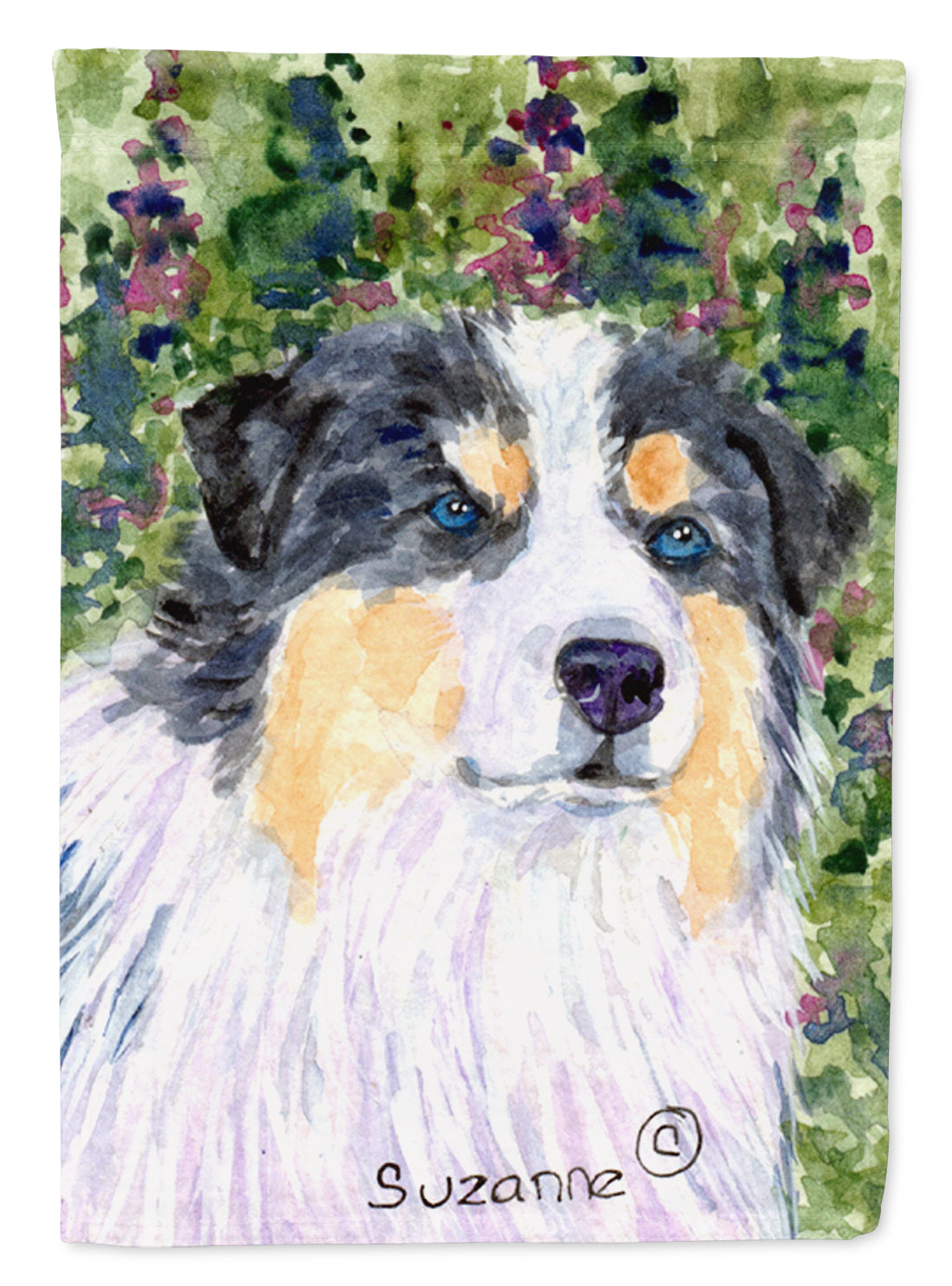 Australian Shepherd Flag Garden Size.