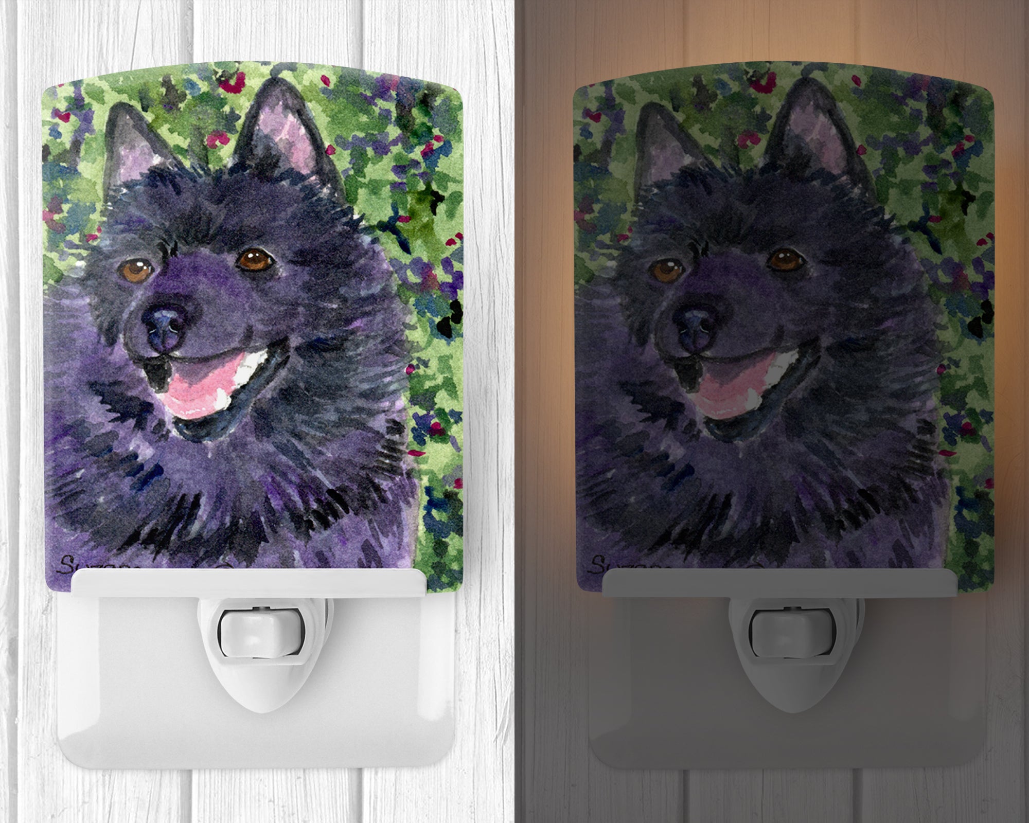 Schipperke Ceramic Night Light SS8822CNL - the-store.com