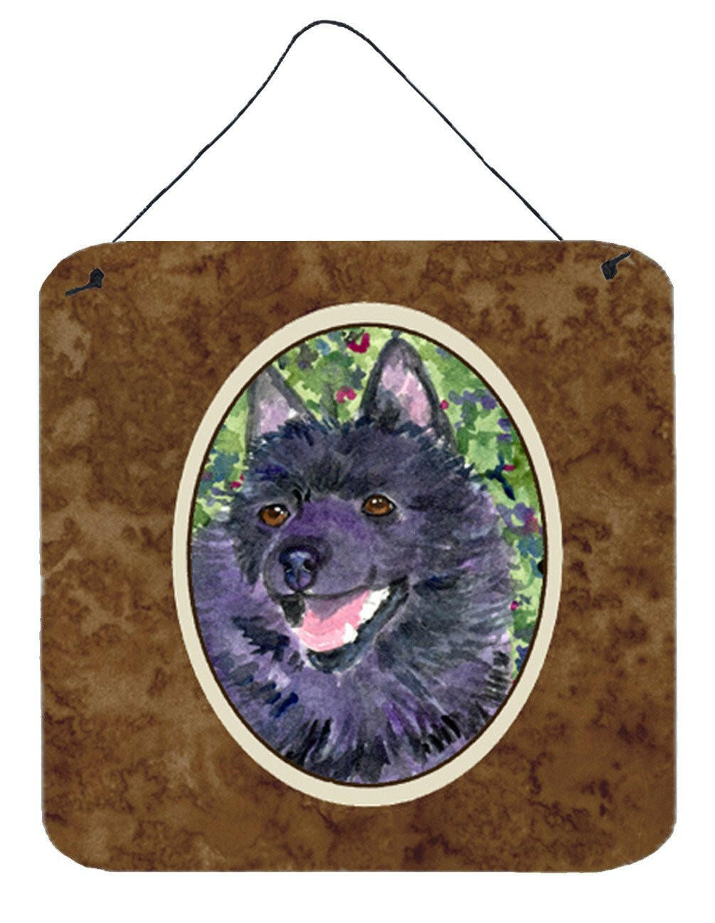 Schipperke Aluminium Metal Wall or Door Hanging Prints by Caroline's Treasures