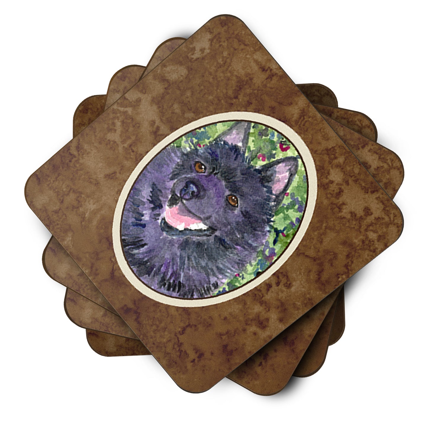 Set of 4 Schipperke Foam Coasters - the-store.com