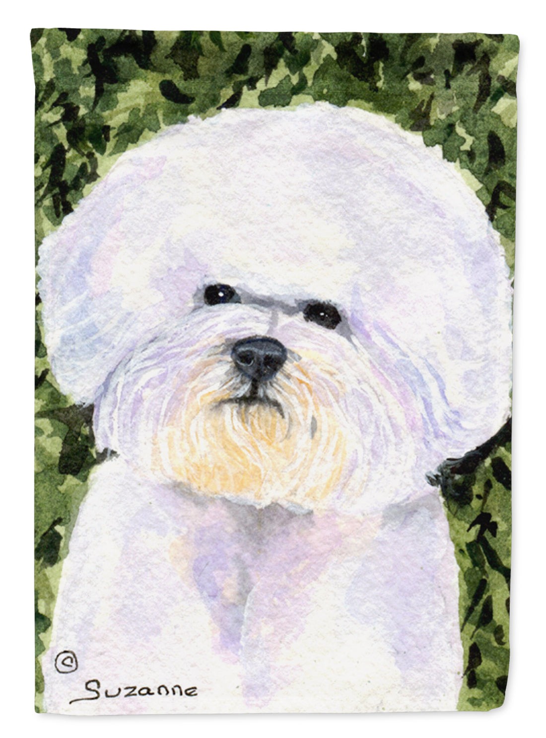 Bichon Frise Flag Canvas House Size  the-store.com.