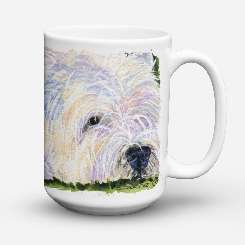 Westie Dishwasher Safe Microwavable Ceramic Coffee Mug 15 ounce SS8831CM15  the-store.com.