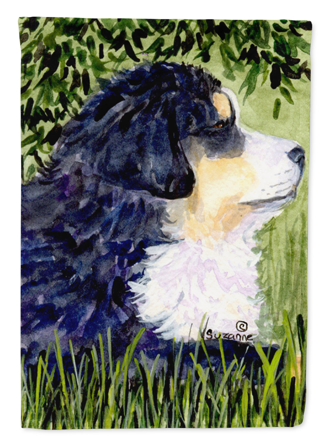 Bernese Mountain Dog Flag Canvas House Size  the-store.com.