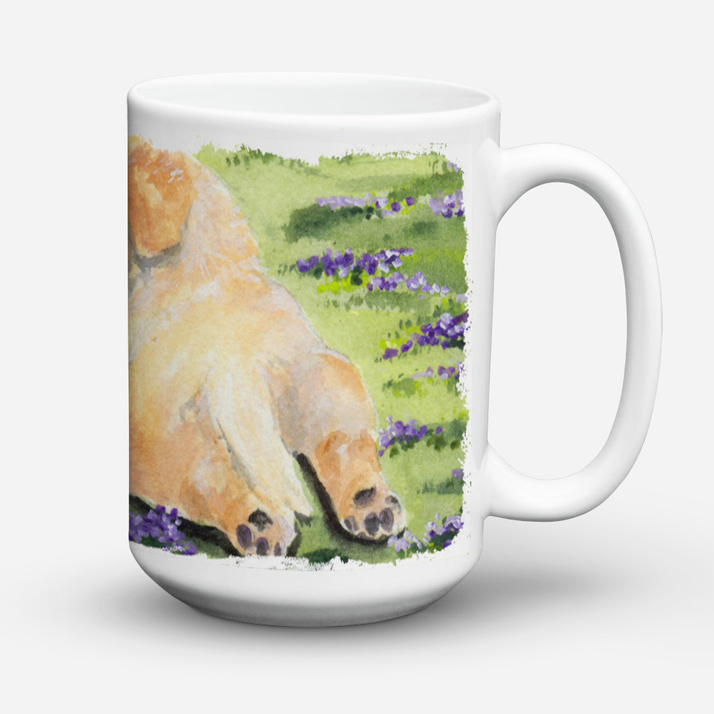 Golden Retriever Dishwasher Safe Microwavable Ceramic Coffee Mug 15 ounce SS8833CM15  the-store.com.