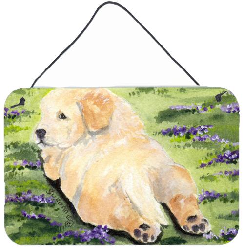 Golden Retriever Indoor Aluminium Metal Wall or Door Hanging Prints by Caroline's Treasures