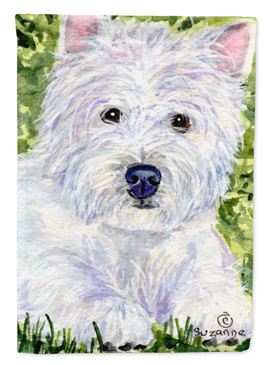 Westie Flag Canvas House Size  the-store.com.