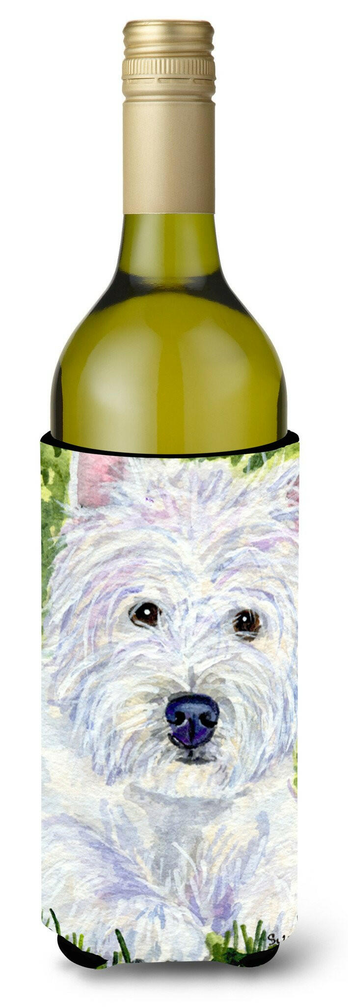 Westie Wine Bottle Beverage Insulator Beverage Insulator Hugger SS8835LITERK by Caroline's Treasures