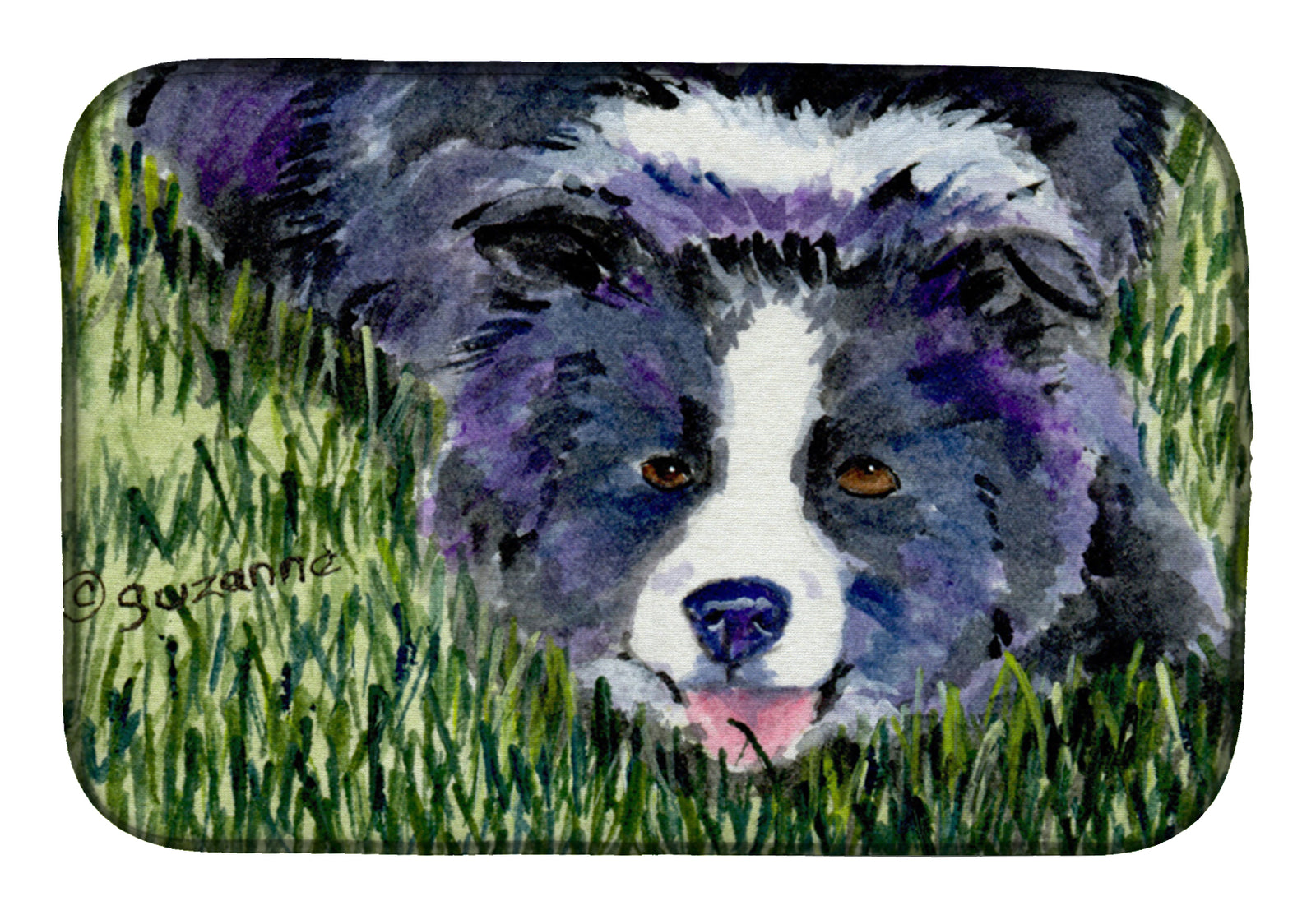 Border Collie Dish Drying Mat SS8836DDM  the-store.com.