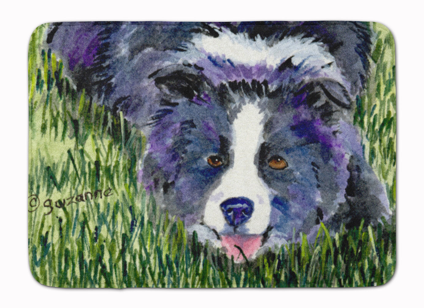 Border Collie Machine Washable Memory Foam Mat SS8836RUG - the-store.com