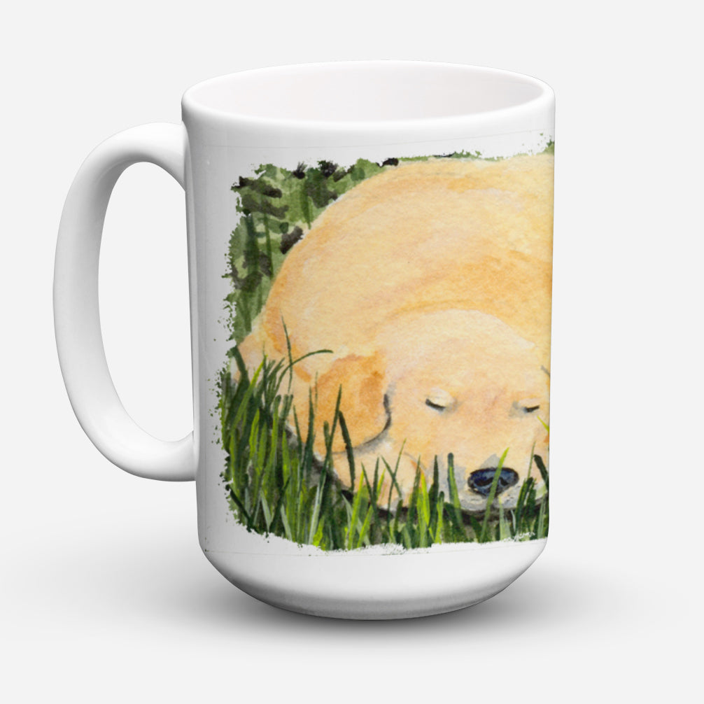 Golden Retriever Dishwasher Safe Microwavable Ceramic Coffee Mug 15 ounce SS8838CM15  the-store.com.