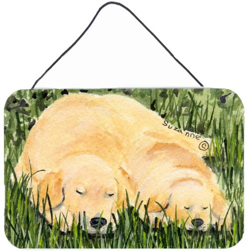 Golden Retriever Indoor Aluminium Metal Wall or Door Hanging Prints by Caroline's Treasures