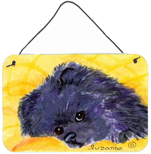 Pomeranian Indoor Aluminium Metal Wall or Door Hanging Prints by Caroline&#39;s Treasures