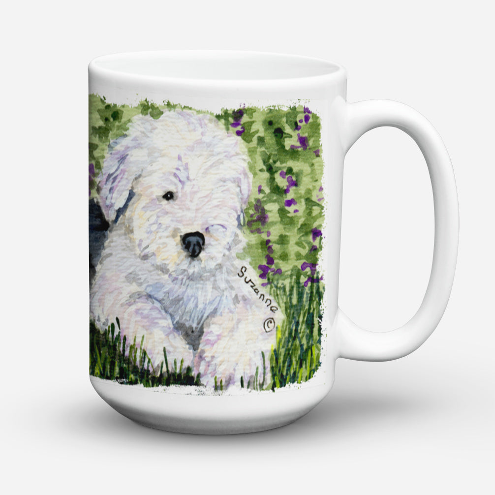 Old English Sheepdog Dishwasher Safe Microwavable Ceramic Coffee Mug 15 ounce SS8840CM15  the-store.com.