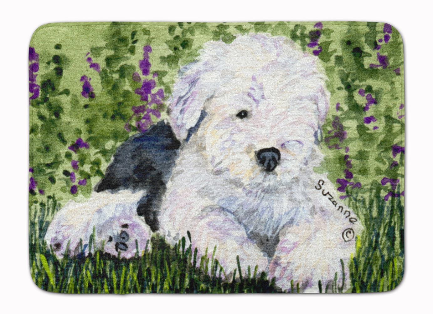 Old English Sheepdog Machine Washable Memory Foam Mat SS8840RUG - the-store.com