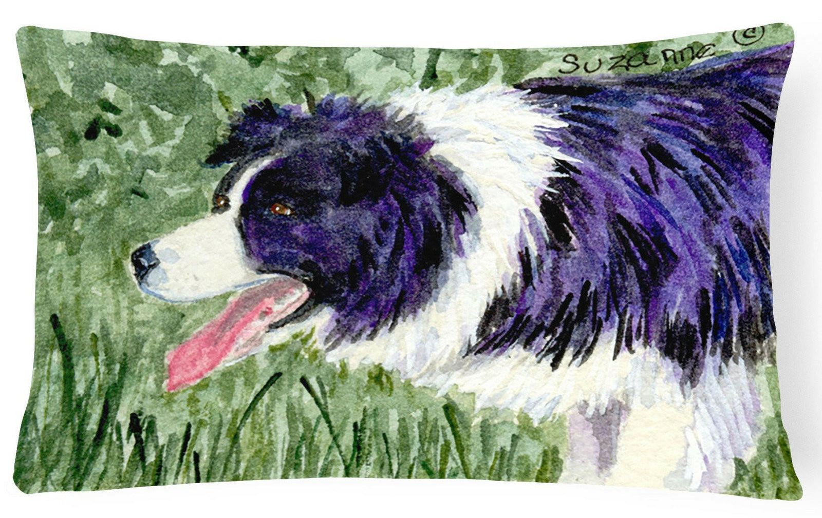 Border Collie Decorative   Canvas Fabric Pillow by Caroline's Treasures