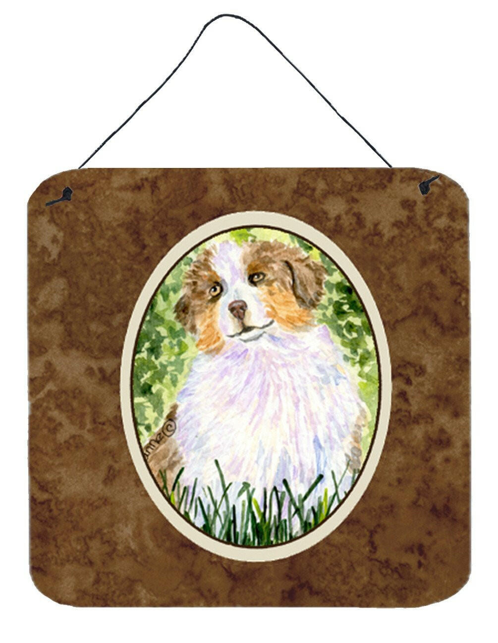 Australian Shepherd Aluminium Metal Wall or Door Hanging Prints by Caroline's Treasures